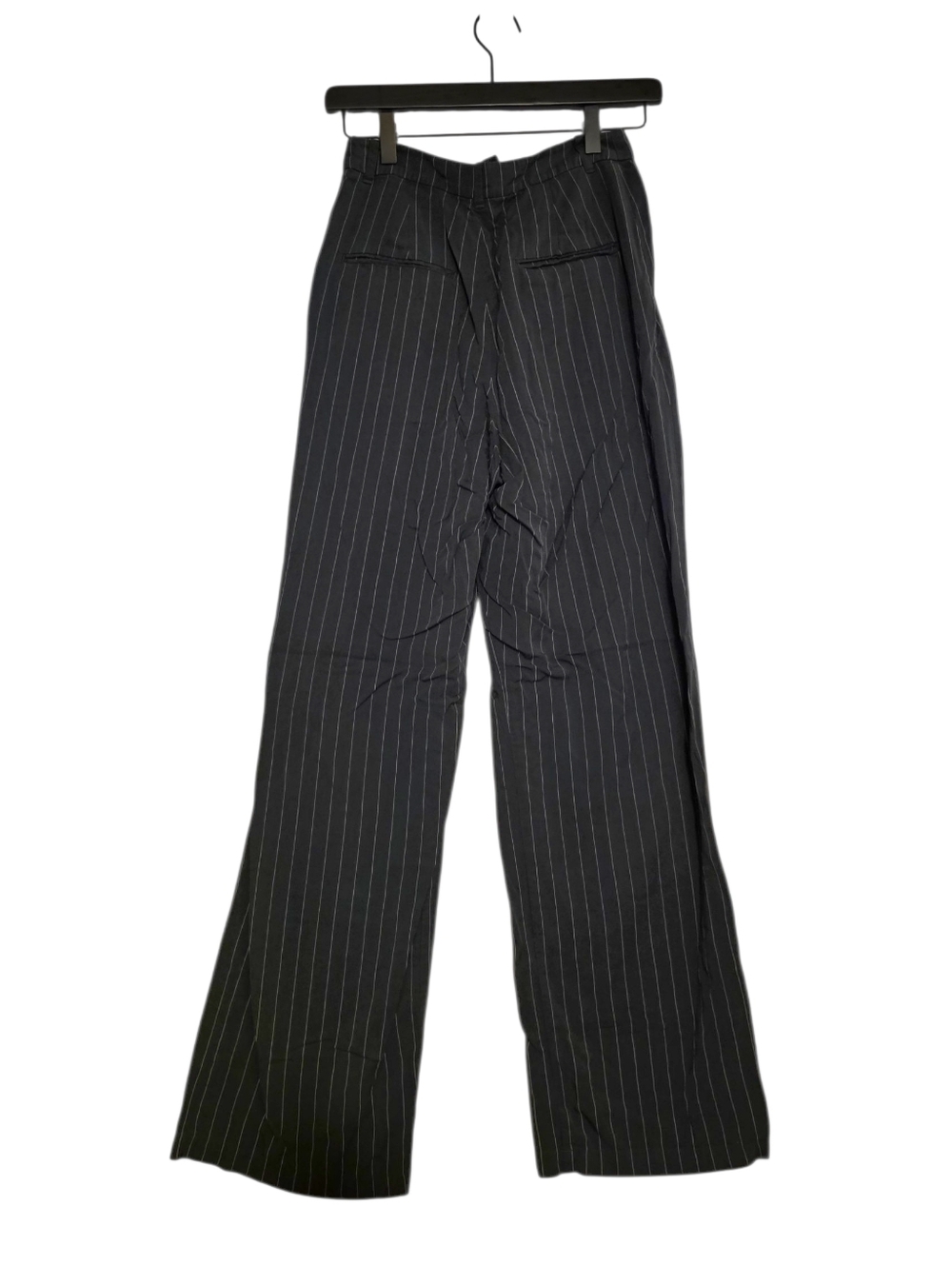 Reformation Mason Pants Wide Leg Pin Stripe Green Size 0 - Picture 4 of 12